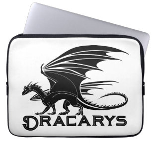 Dracarys Zwarte Draak Laptop Hoes
