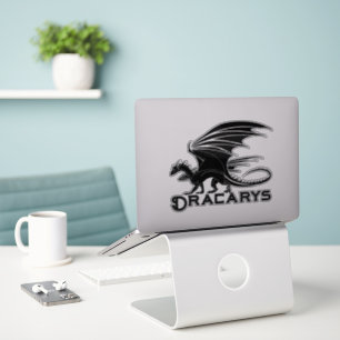Dracarys Zwarte Draak Silhouet Sticker