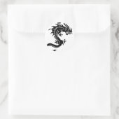 Drache, Dragon Ronde Sticker (Tas)
