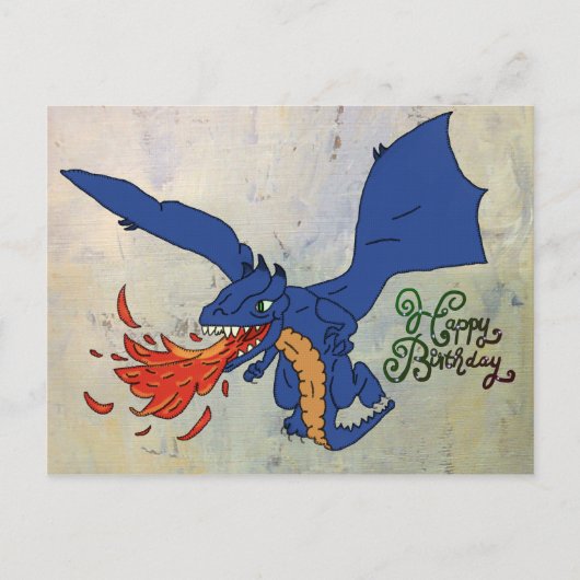 Drache Feuerspeier Briefkaart (Voorkant)