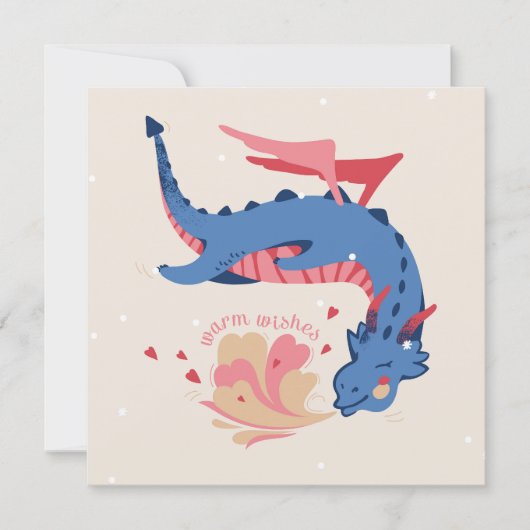 Drache, herzliche Wünsche. (Voorkant)