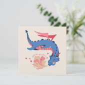 Drache, herzliche Wünsche. (Staand voorkant)