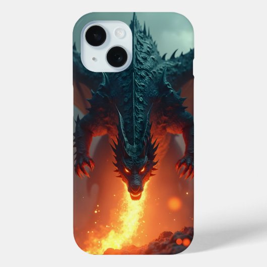 Drache mit Feuer Case-Mate iPhone Case (Achterkant)