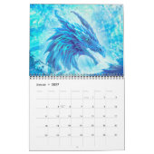 Drachen Kalender, Dragon Calendar, (28cm x 22cm) Kalender (Jan 2027)
