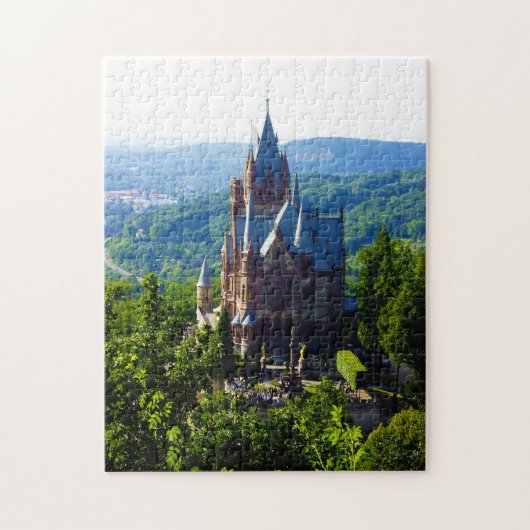 Drachenfelsen Castle Duitsland. Legpuzzel (Verticaal)