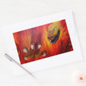 Drachenkralle - Red Dragon Rechthoekige Sticker (Envelop)