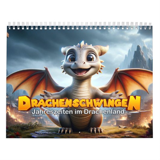 Drachenschwingen: Jahreszeiten im Drachenland Kalender (Hoes)