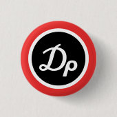 Drachme Liefhebber Ronde Button 3,2 Cm (Voorkant)