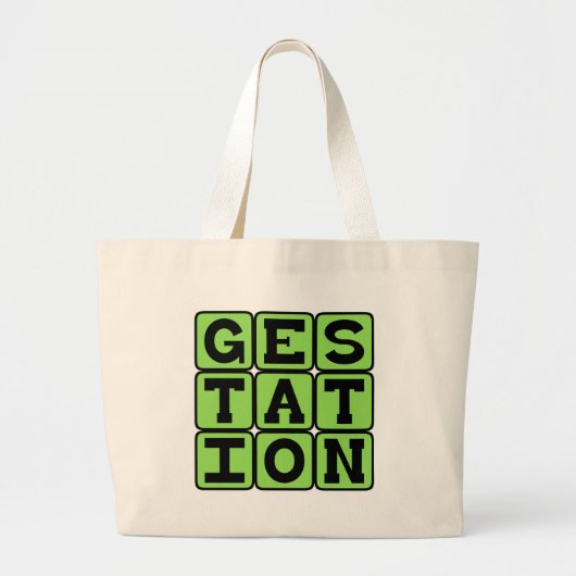 Dracht, Zwangerschapsproces Grote Tote Bag (Voorkant)