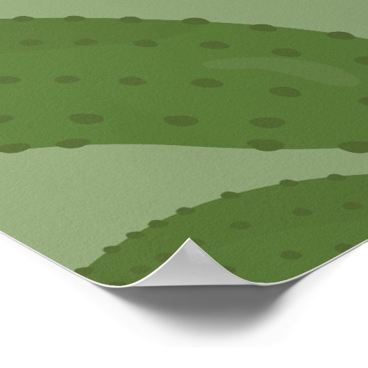 drachtige augurk welkom baby shower thema poster (Hoek)