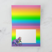 "Draco" Cute Baby Rainbow Dragon Wenskaart Kaart (Binnen)