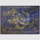 Draco Gold Celestial Constellation Tissuepapier (Voorkant)