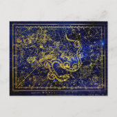 Draco Gold Constellation Faux Briefkaart (Voorkant)