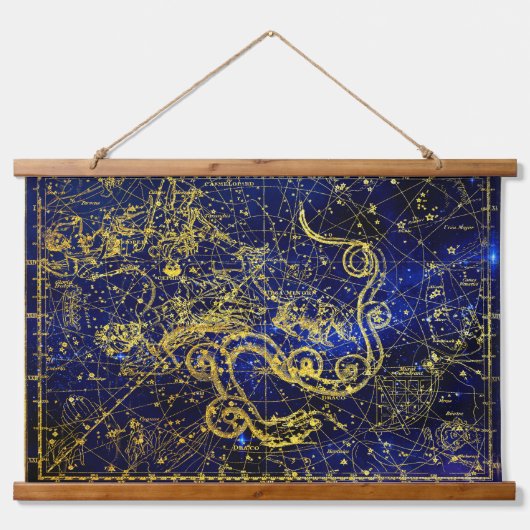 Draco Gold Constellation Hangend Wandkleed (Voorkant)