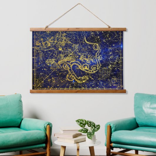 Draco Gold Constellation Hangend Wandkleed (Woonkamer)