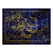 Draco Gold Constellation Perfect Poster (Voorkant)