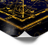 Draco Gold Constellation Perfect Poster (Hoek)