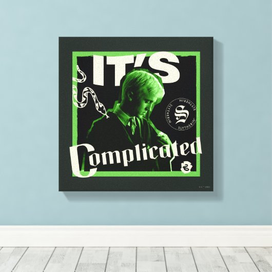 Draco Malfidus - "Het is ingewikkeld" Canvas Afdruk (Insitu (Houten vloer))