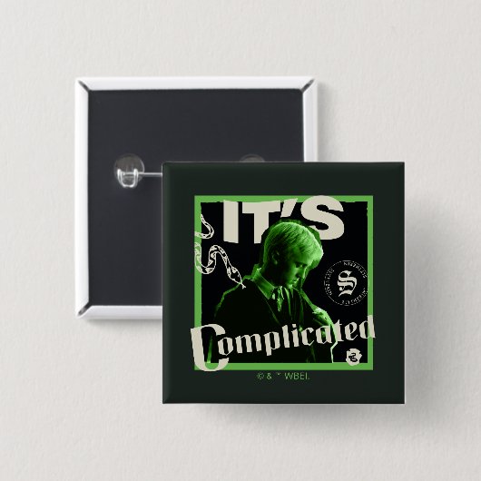 Draco Malfidus - "Het is ingewikkeld" Vierkante Button 5,1 Cm (Voorkant /achterkant)