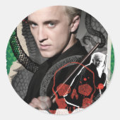 Draco Malfoy 6 Ronde Sticker (Voorkant)