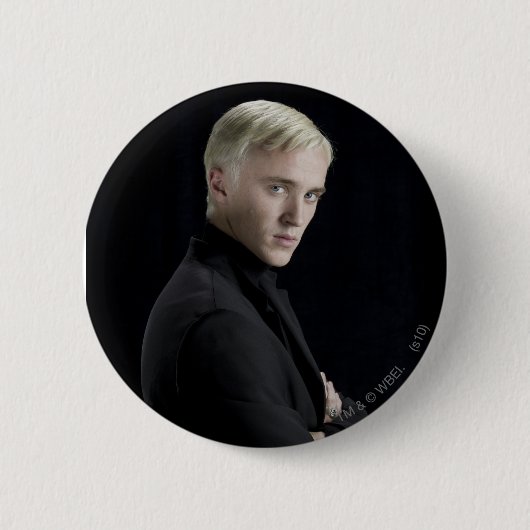 Draco Malfoy Armen Gekruist Ronde Button 5,7 Cm (Voorkant)
