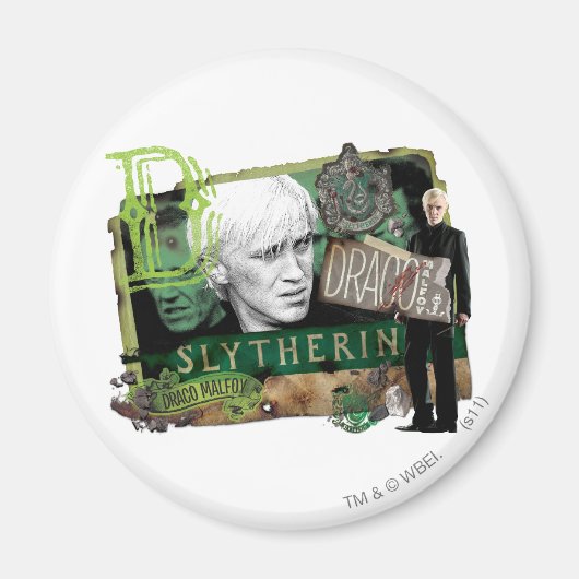 Draco Malfoy Collage 1 Magneet (Voorkant)
