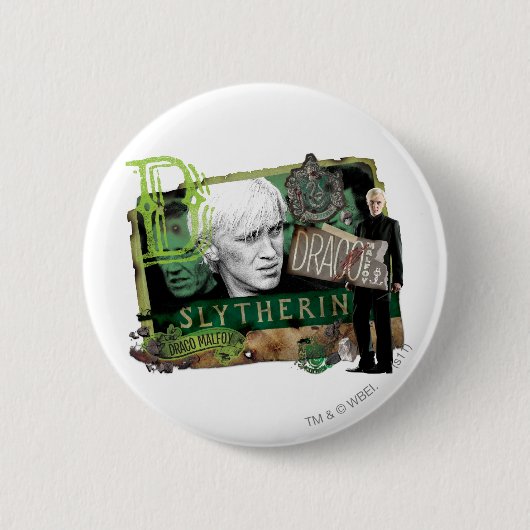 Draco Malfoy Collage 1 Ronde Button 5,7 Cm (Voorkant)