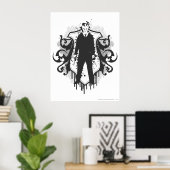 Draco Malfoy Dark Arts Design Poster (Thuiskantoor)