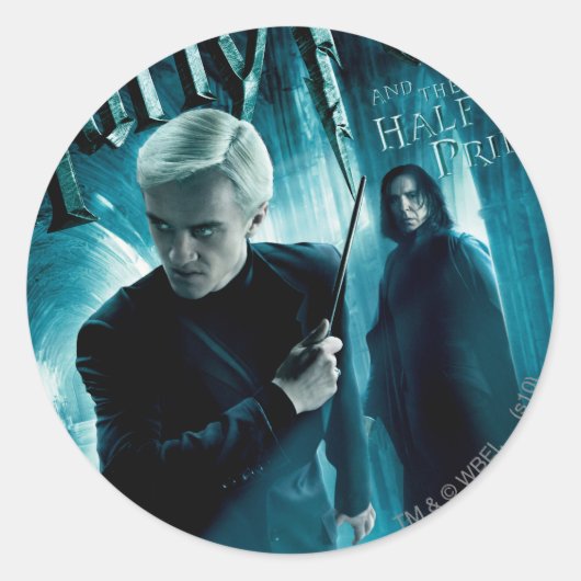 Draco Malfoy en Snape 1 Ronde Sticker (Voorkant)
