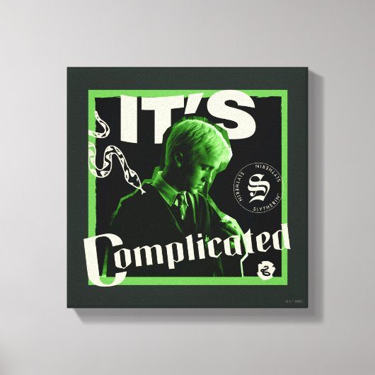 Draco Malfoy - "Het is ingewikkeld" Canvas Afdruk (Voorkant)
