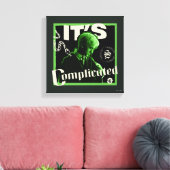 Draco Malfoy - "Het is ingewikkeld" Canvas Afdruk (Insitu (Woonkamer))