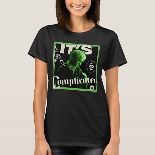 Draco Malfoy - "Het is ingewikkeld" T-shirt (Voorkant)