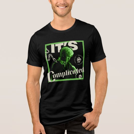 Draco Malfoy - "Het is ingewikkeld" Tri-Blend Shirt (Voorkant)