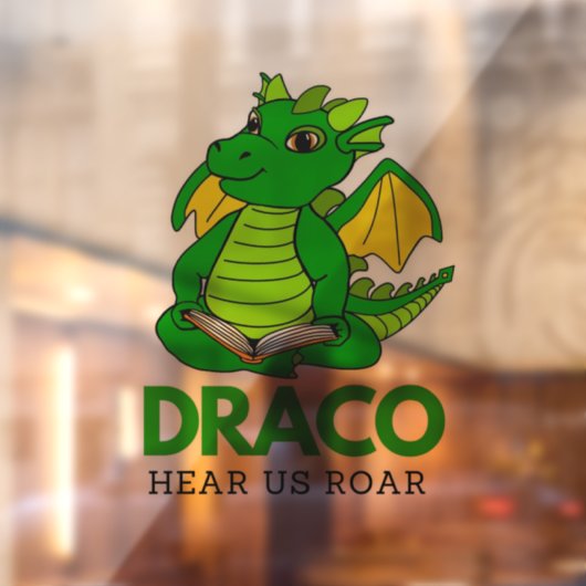 Draco window cling raamsticker (Vel 2)