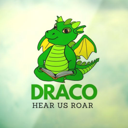 Draco window cling raamsticker (Vel 3)