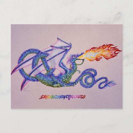 Dracoarchaeoptryxceltis Briefkaart (Voorkant)