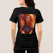 Draconian Warrior Dames Tri-Blend T-shirt (Achterkant)