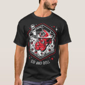 Draconic Bubble Tea - Dragon D20 Dice T-shirt (Voorkant)
