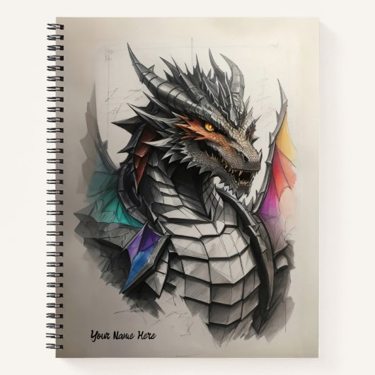 Draconic Chronicles: Een Dragon Sketch-reis Notitieboek (Voorkant)