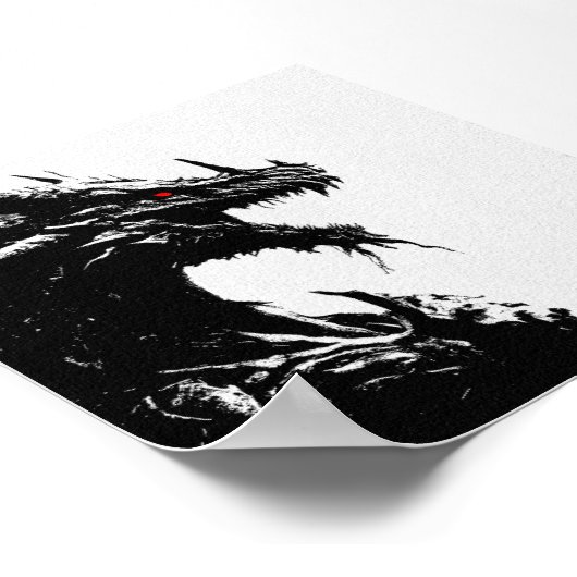 DRACONISCH | Mat papier afdrukken Poster (Hoek)