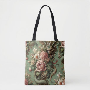 Drac's Finery - Barokke Dragon Gothic Tote Bag