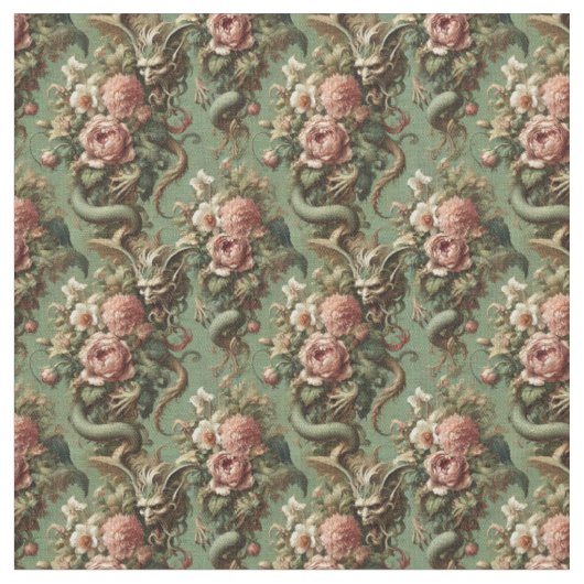 Drac's Finery - Gotische dichte Tegel Stof (Close Up)