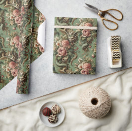 Drac's Finery - Mythische Gotische Draak Bandana Cadeaupapier