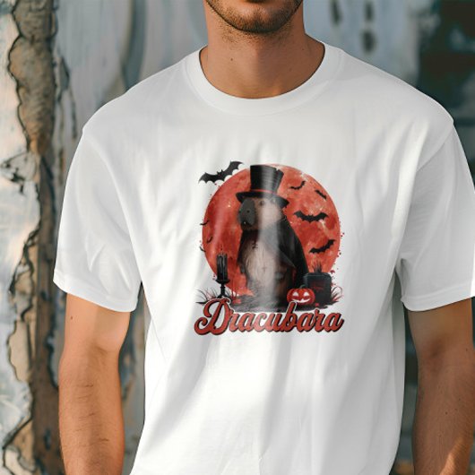 Dracubara Capybara Halloween Grappig T-shirt