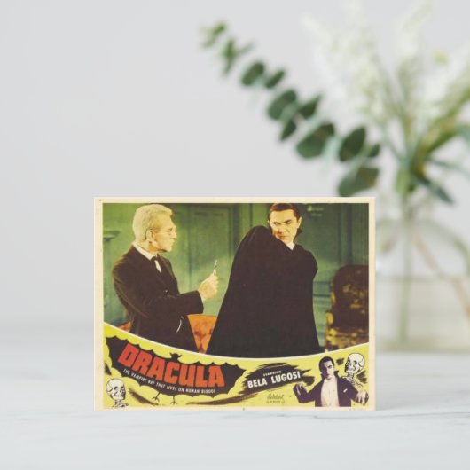 Dracula 1931 briefkaart (Staand voorkant)