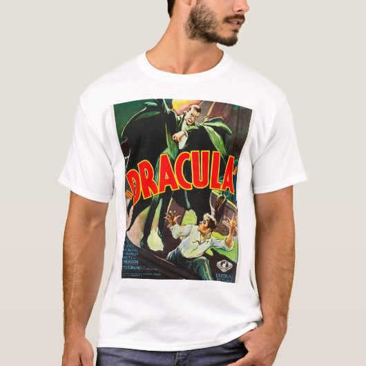 Dracula 1931 Film Poster T-shirt (Voorkant)