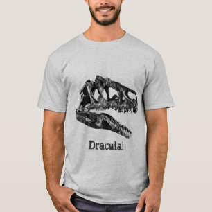 Dracula. Allosaurus Dinosaur Skull T-shirt