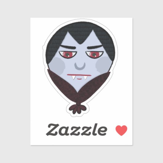 Dracula Balloon Sticker (Vel)