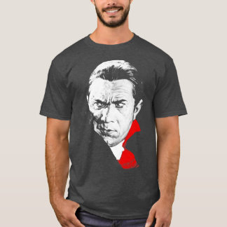 Dracula Bela Lugosi Wantrouwende Blik Retro Vampi T-shirt