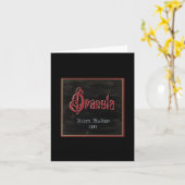 Dracula Blank Kaart (Gele Bloem)